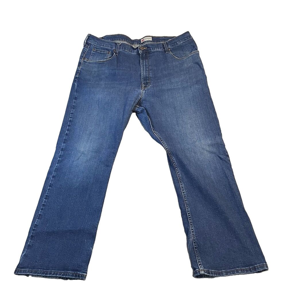 Wrangler Relaxed Boot Jeans Mens Size 42X30 Medium Wash Western Cowboy ALTERED
